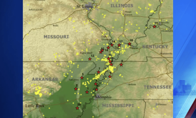 DEVELOPING: Swarm of earthquakes rattle areas around the New Madrid fault line